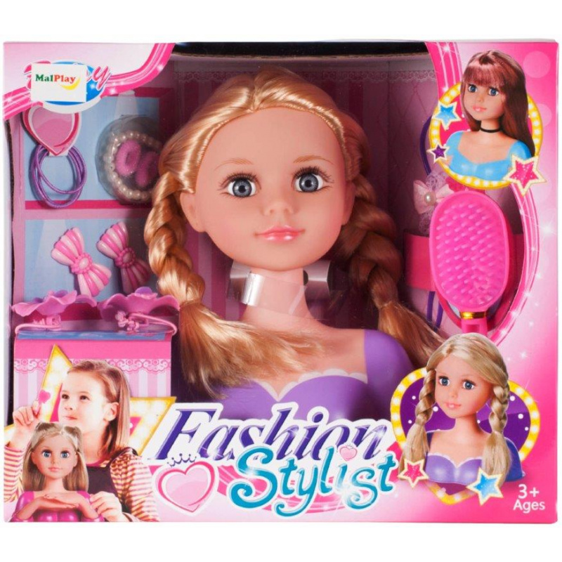 Aga Hlava panenky pro styling s doplňky