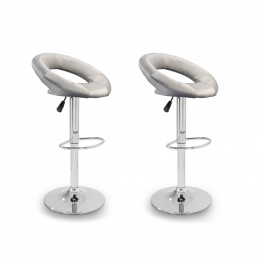 Aga 2x Barová židle MR2043 Šedá