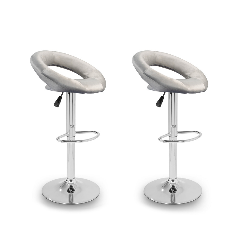 Aga 2x Barová židle MR2043 Šedá