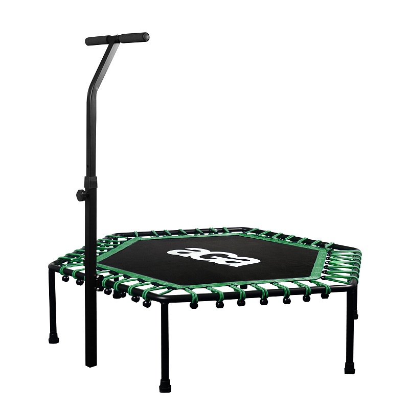 Aga FITNESS Trampolína 130 cm Zelená + madlo - II. JAKOST