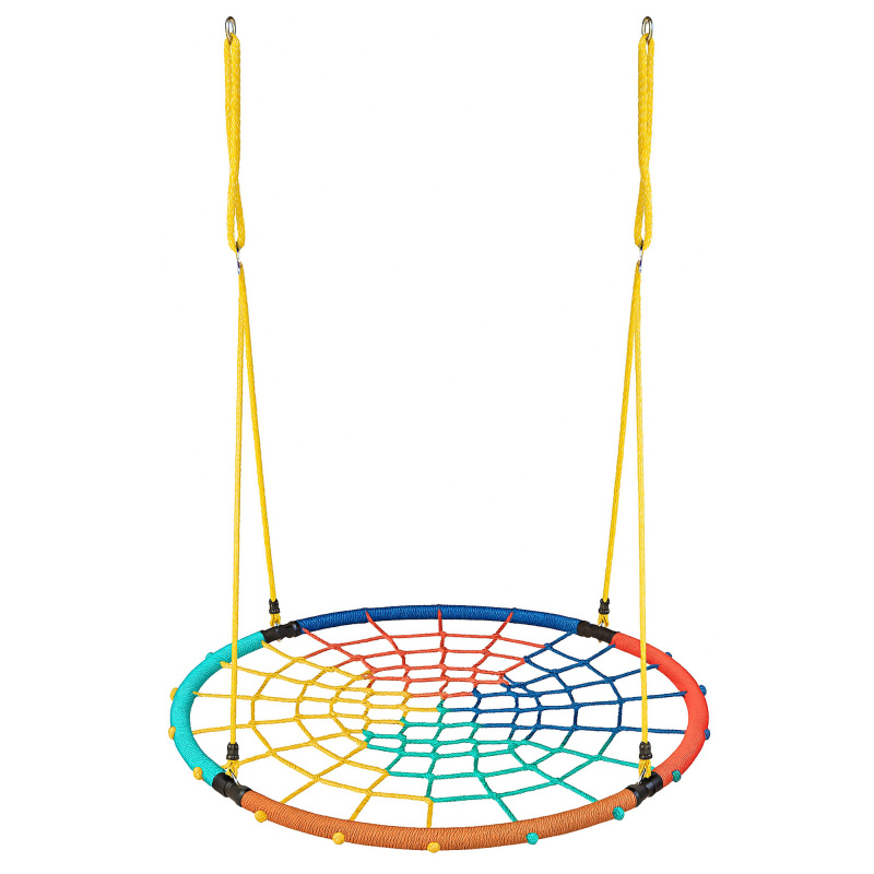 Aga Závěsný houpací kruh 120 cm Čtyřbarevný