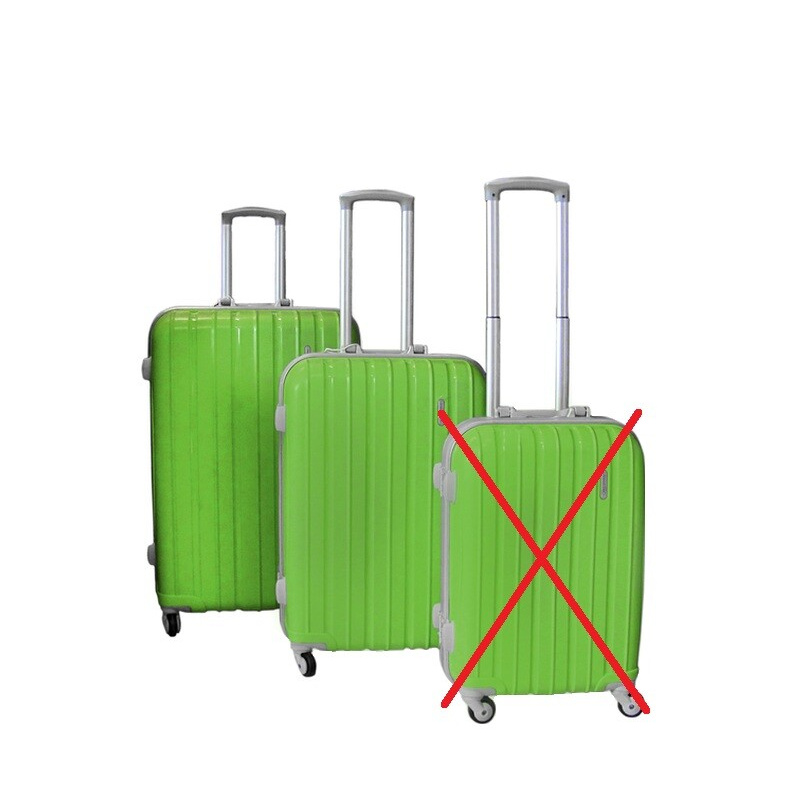 Linder Exclusiv Sada cestovních kufrů, vel. M,L Green 2CZ035 - II. JAKOST