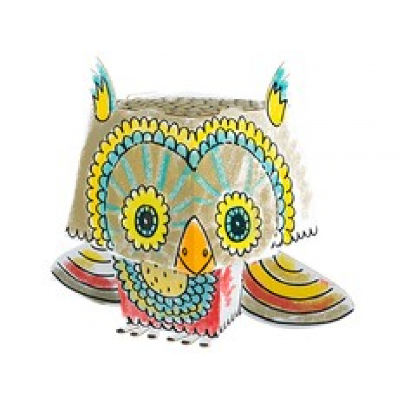 MONUMI 3D Omalovánky Sova 3+