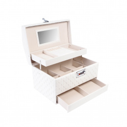 Aga Šperkovnice 30x20,5x19,5 cm Béžová DAZ867 - II. JAKOST