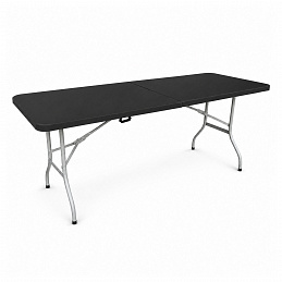 Aga Zahradní skládací stůl 180x74x74 cm Černý 6DAZ319 - II. JAKOST