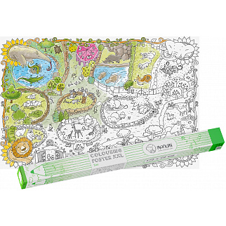 "Zoo" podlahové omalovánky XXL plakát