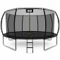 Aga SPORT EXCLUSIVE Trampolína 430 cm Černá + ochranná síť + žebřík