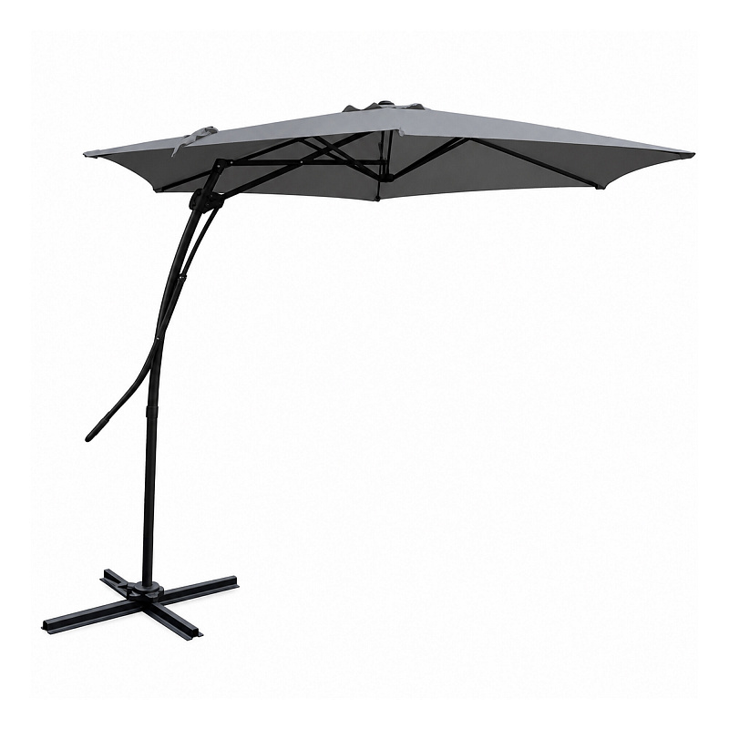 Linder Exclusiv Zahradní slunečník MC2006 350 cm Tmavě šedý