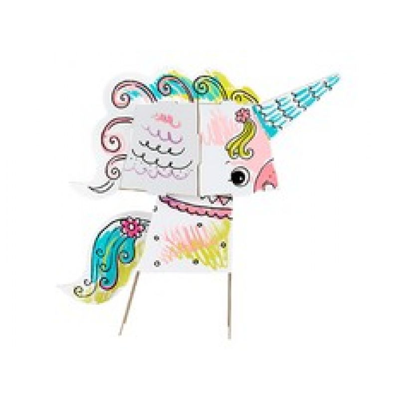 MONUMI 3D Omalovánky Jednorožec 3+