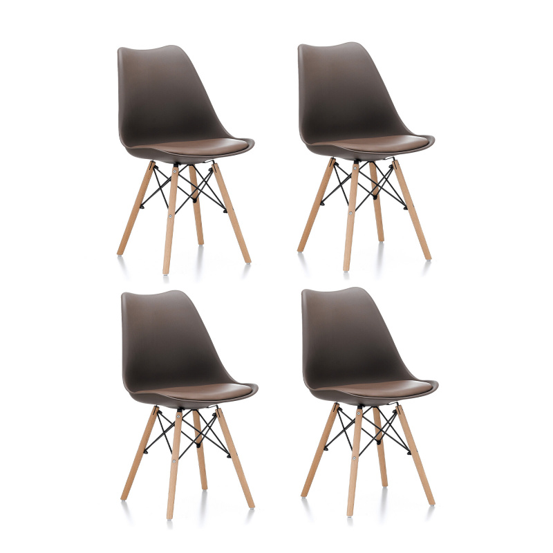 Aga 4x Jídelní židle MR2035 Hnědá