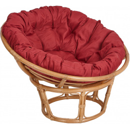 Aga Ratanové křeslo PAPASAN Dark Red