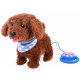 Interaktivní pes chodí a štěká ZA2857 - Hnědý