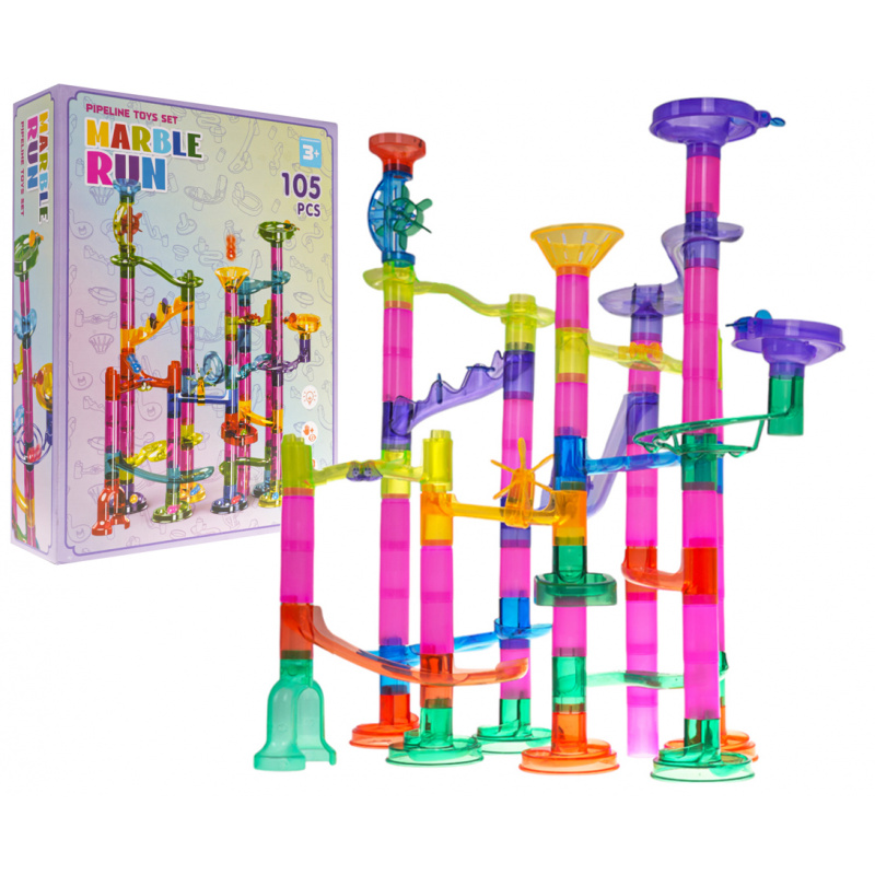 Stavebnice Dráha Kulička 105ks.