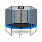 Aga SPORT PRO Trampolína 305 cm Modrá + ochranná síť + žebřík