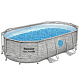 BESTWAY Power Steel Swim Vista bazén s oknem 427x250x100 14x8FT 7in1