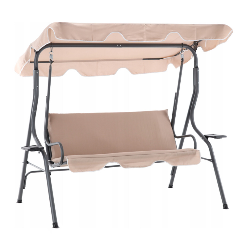 Aga Zahradní houpačka 170x110x153 cm Béžová