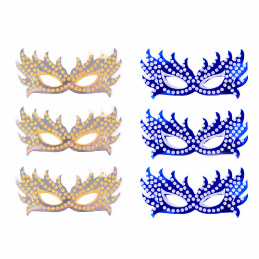 Aga4Kids Dětské škrabošky DS941SBLU 6 ks