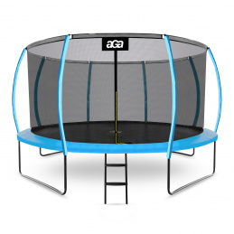 Aga SPORT EXCLUSIVE Trampolína 366 cm Světle modrá + ochranná síť + žebřík