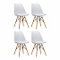 Aga 4x Jídelní židle MR2035 Bílá Aga 4x Jídelní židle MR2035 Bílá