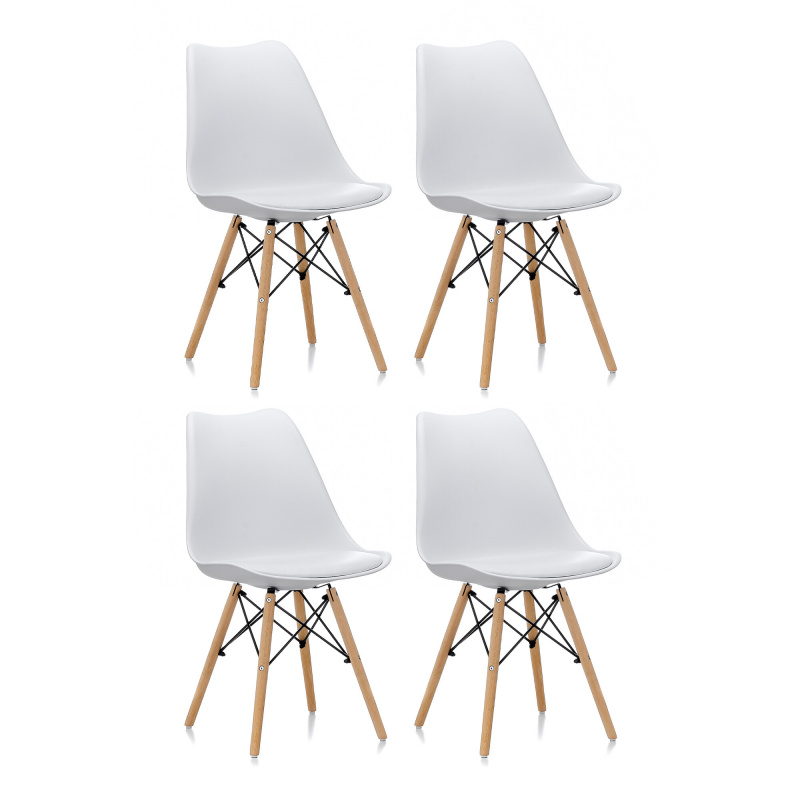 Aga 4x Jídelní židle MR2035 Bílá