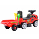 TRAKTOR Odrážedlo s přívěsným vozíkem ZA3746 - Červený