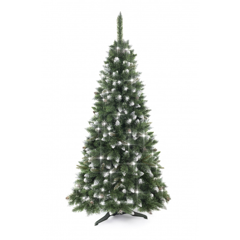 Aga Vánoční stromeček Borovice 150 cm Crystal stříbrná