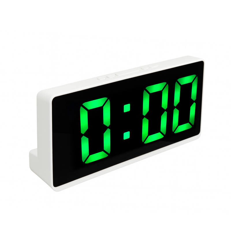 Aga Digitální hodiny s budíkem Zelené