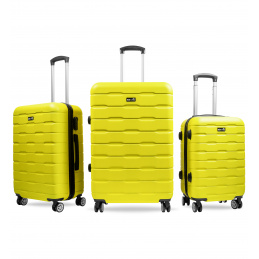 Aga Travel Sada cestovních kufrů MR4658 Žlutá