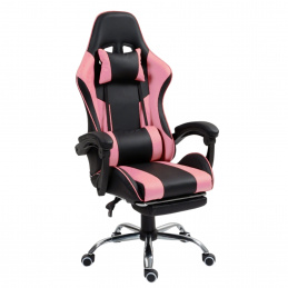 Aga Herní židle s opěrkou pro nohy DS5011 Růžová