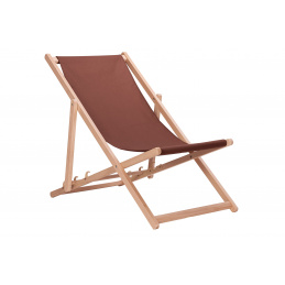 Aga Dřevěné skládací lehátko Hnědé