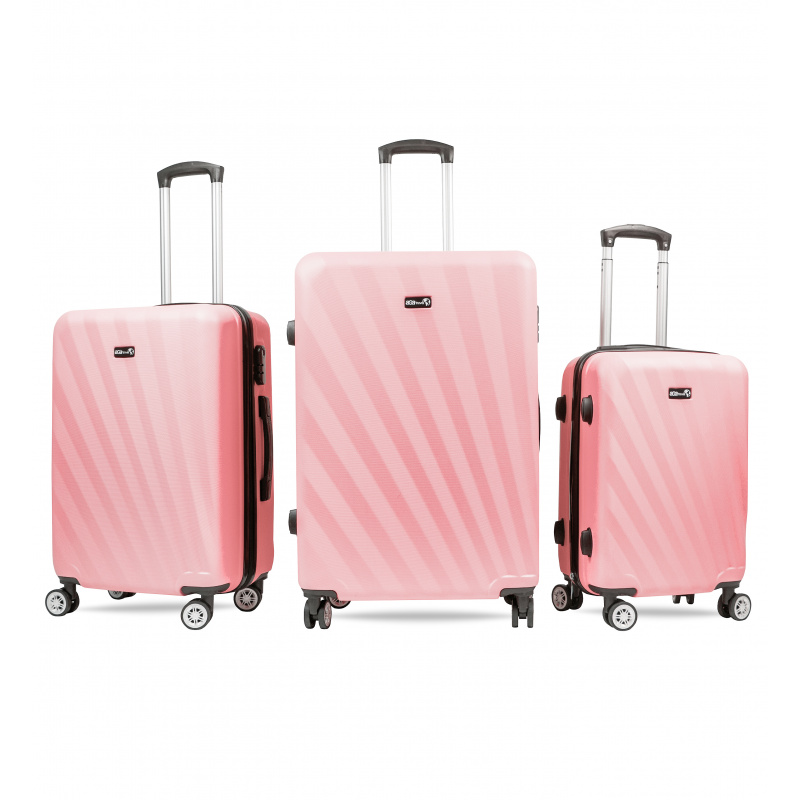 Aga Travel Sada cestovních kufrů MR4653 Růžová