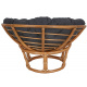 Aga Ratanové křeslo PAPASAN Dark Grey