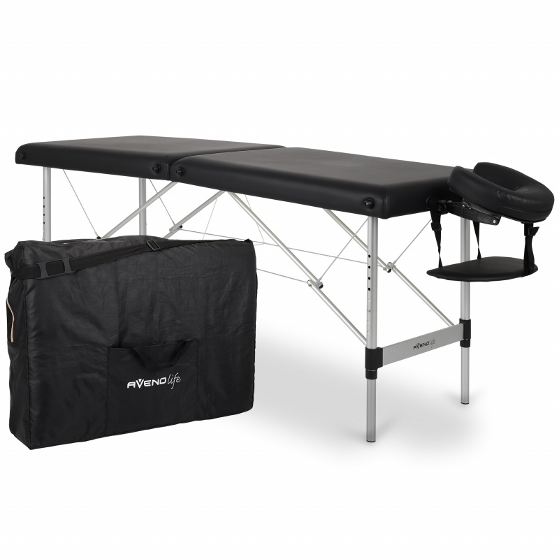 Habys Hliníkové masážní lehátko Černé