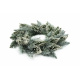 Aga Vánoční věnec 50 cm Bílý