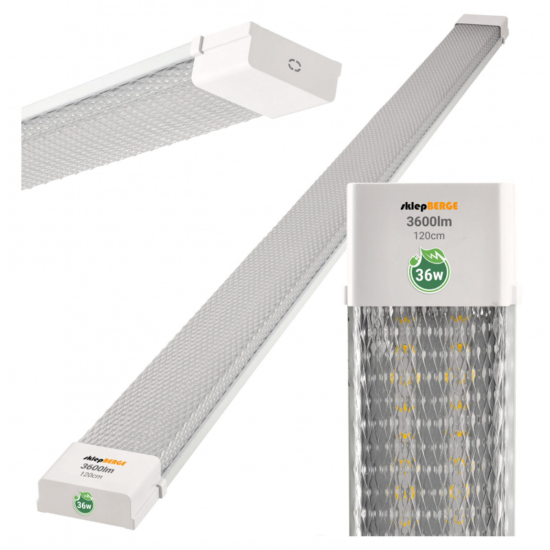 2x SATURN LED panel 120cm - 36W - studená bílá