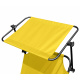 Aga Zahradní polohovací lehátko se stříškou Žluté