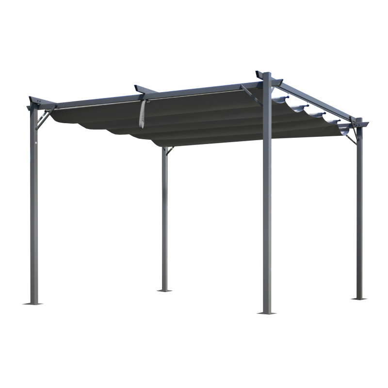 Aga Zahradní altán 3x3 m Šedý