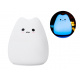 Aga Dotykové noční světlo Little Cat - silikonové LED