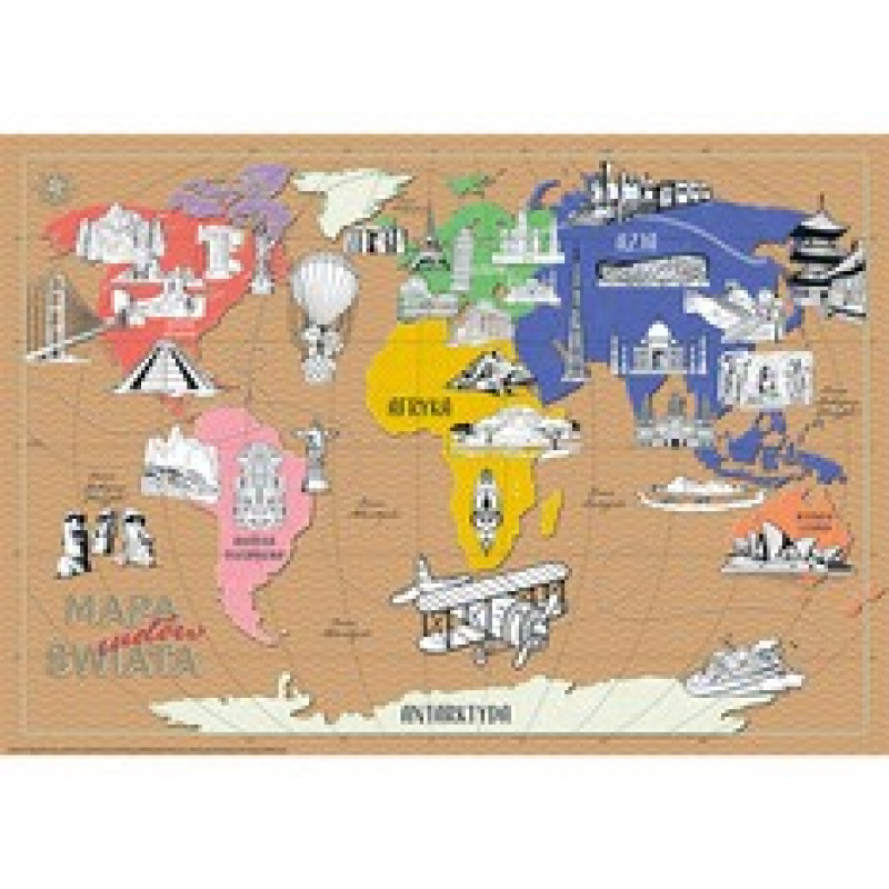 MONUMI XXL Omalovánky - Divy světa 4+