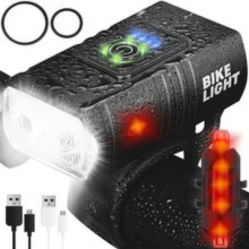 Sada LED osvětlení na kolo, 4T6, AKU 2 ks Trizand 18668