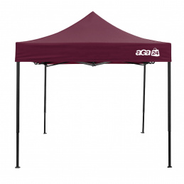 Aga Prodejní stánek bez bočnic 3×3 m Tmavě červený