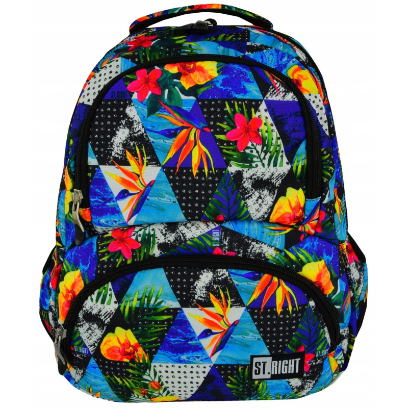 St.RIGHT Školní batoh čtyřkomorový Paradise