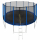 Aga SPORT PRO Trampolína 460 cm Modrá + ochranná síť  + žebřík + kapsa na obuv