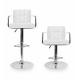 Aga 2x Barová židle s područkami Bílá