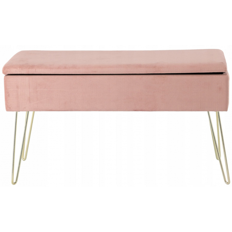 Aga Taburet s úložným prostorem Růžový