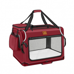 Tresko Přepravka pro psy a kočky 83x58x58 cm Červená