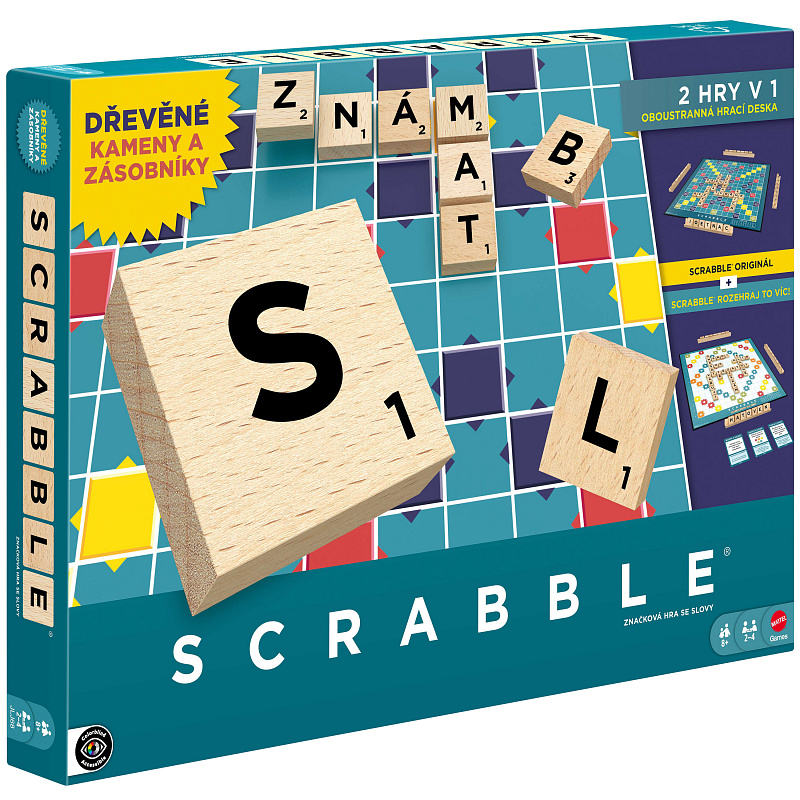 Scrabble Dřevěná edice česká JLJ68
