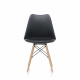 Aga 2x Jídelní židle MR2035 Černá