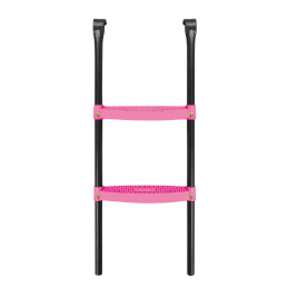 Aga Žebřík k trampolíně 305 - 430 cm Černý/Růžový