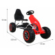 Velká šlapací motokára Silná pro děti Červená + 100 kg zátěž + EVA kola + Ruční brzda + Sportovní sedadlo